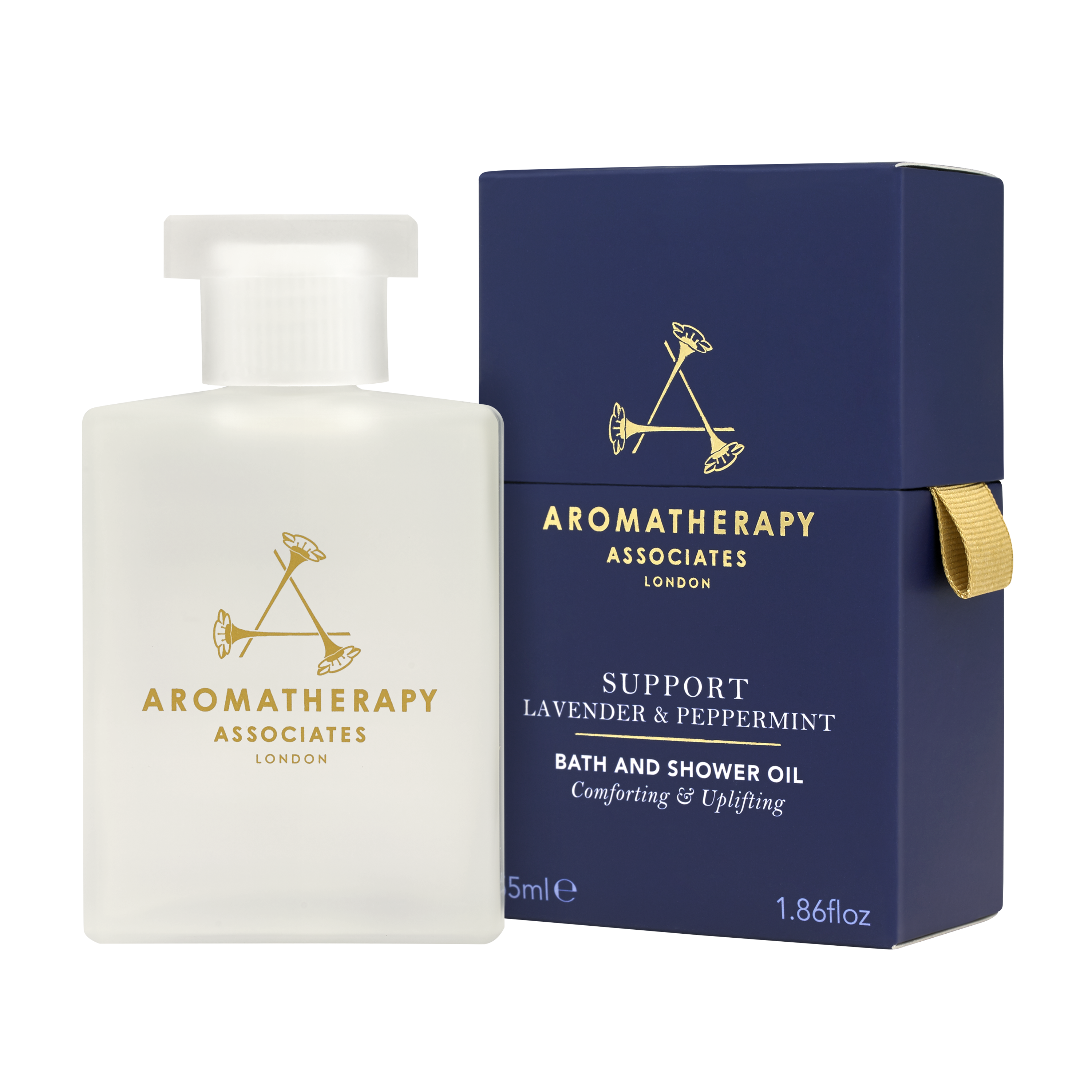 Support Lavender & Peppermint Bath & Shower Oil 55ml by Aromatherapy Associates